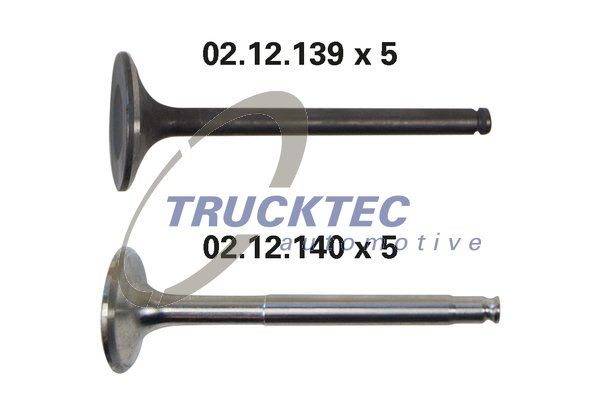 TRUCKTEC AUTOMOTIVE vožtuvas 02.43.295